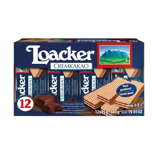 Loacker Classic Chocolate, 12 x 12 x 1.59 oz Case - Bakery & Desserts