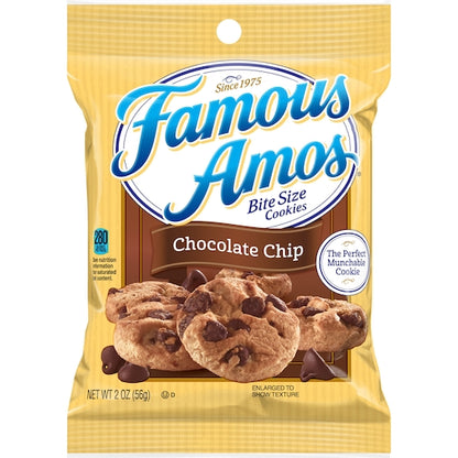 Famous Amos Chocolate Chip Cookies, 60 x 2 oz Case - Bakery & Desserts