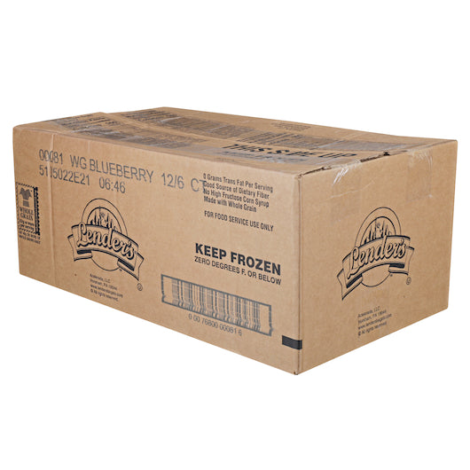 Lenders White Whole Wheat Blueberry Bagels, 12/6 count, 1 x 2.5 oz Case - DOT product image 7
