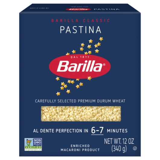 Barilla Pastina Pasta, 16 x 12 oz Case - Pantry Ingredients