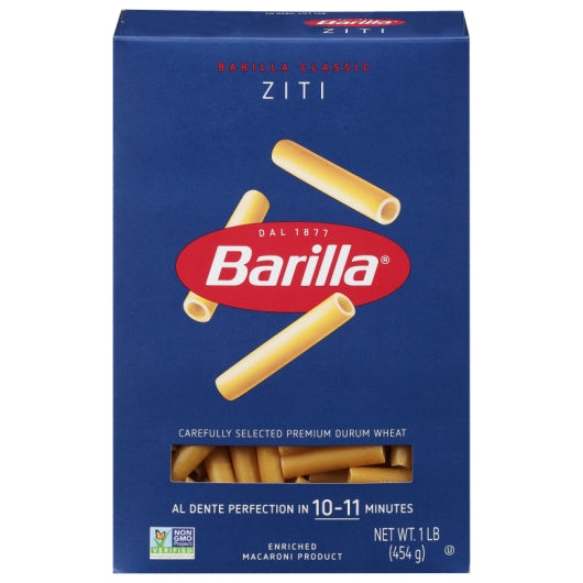 Barilla Mostaccioli Pasta, 12 x 16 oz Case - Pantry Ingredients