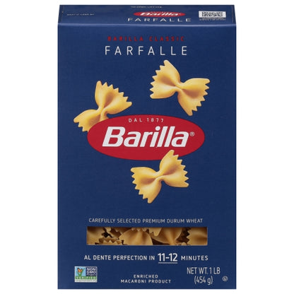 Barilla Farfalle Pasta, 12 x 16 oz Case - Pantry Ingredients