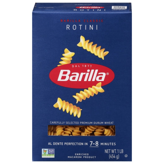 Barilla Rotini Pasta, 12 x 16 oz Case - Pantry Ingredients