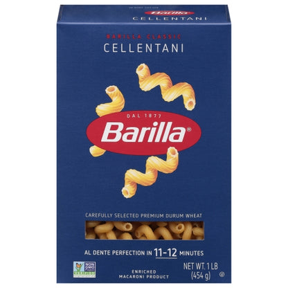 Barilla Cellentani Pasta, 12 x 16 oz Case - Pantry Ingredients