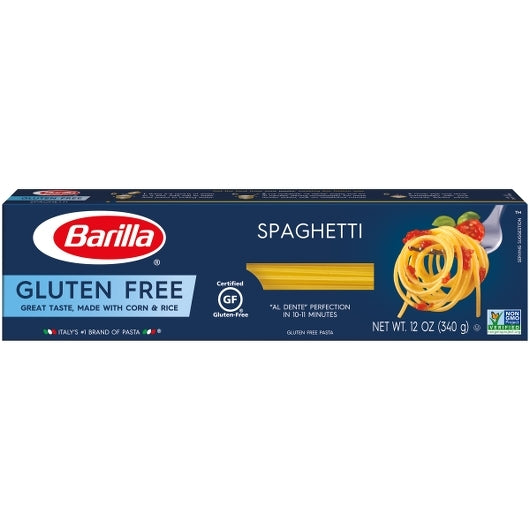 Barilla Gluten-Free Spaghetti, 12 x 12 oz Case - Pantry Ingredients