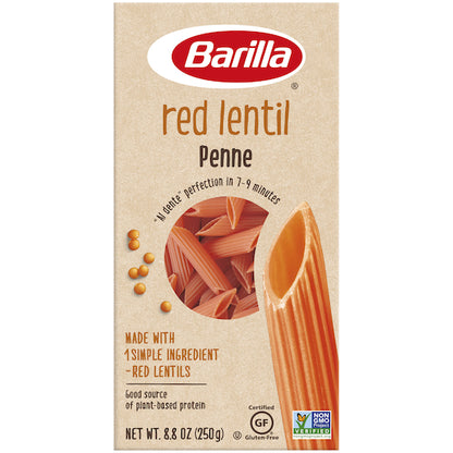Barilla Vegetarian Non-Gmo Legume Red Lentil Penne Pasta, 10 x 8.8 oz Case - DOT product image 7