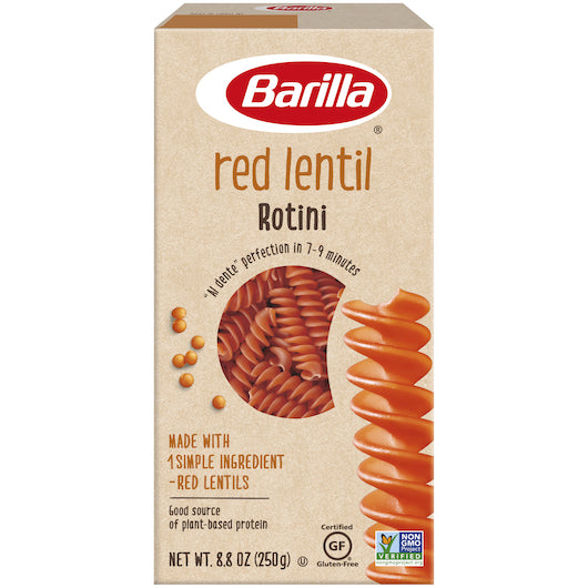 Barilla Red Lentil Rotini Legume, 8.8 Ounce - 10 per case. - DOT product image 1