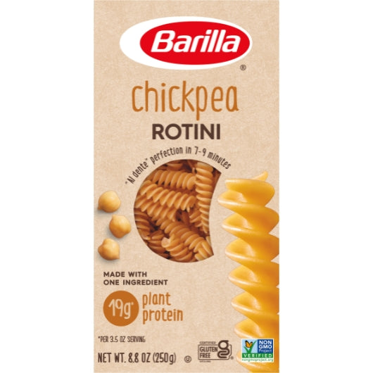 Barilla Vegetarian Non-Gmo Legume Chickpea Rotini Pasta, 10 x 8.8 oz Case - DOT product image 2