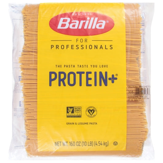 Barilla Protein Plus Spaghetti Bulk, 2 x 160 oz Case - Pantry Ingredients
