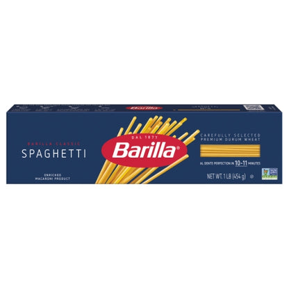 Barilla Spaghetti Pasta, 20 x 16 oz Case - Pantry Ingredients