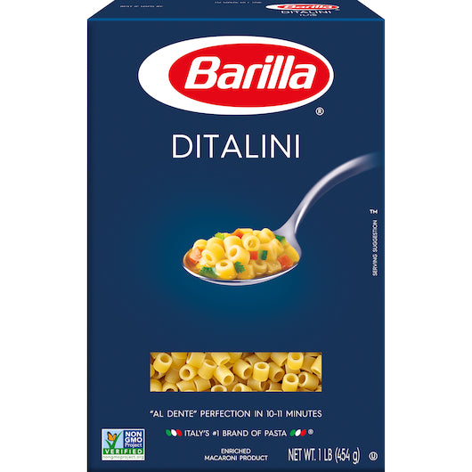 Barilla Kosher Non-Gmo Ditalini, 16 x 16 oz Case - DOT product image 2