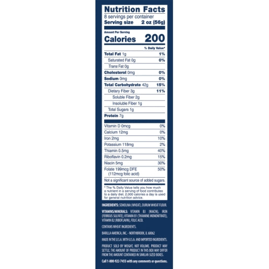 Barilla Penne Rigati, 12 x 16 oz Case - Alternate product angle or state