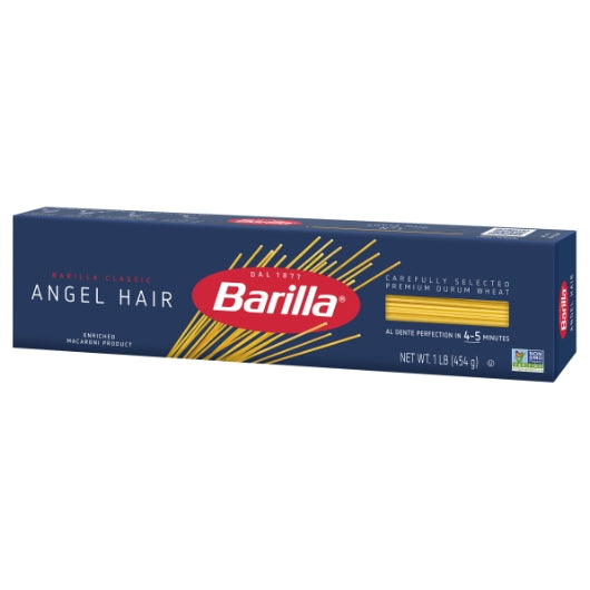 Barilla Angel Hair Capellini Pasta, 20 x 16 oz Case - Alternate product angle or state