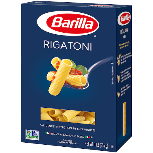 Barilla Rigatoni Pasta, 12 x 16 oz Case - DOT product image 6