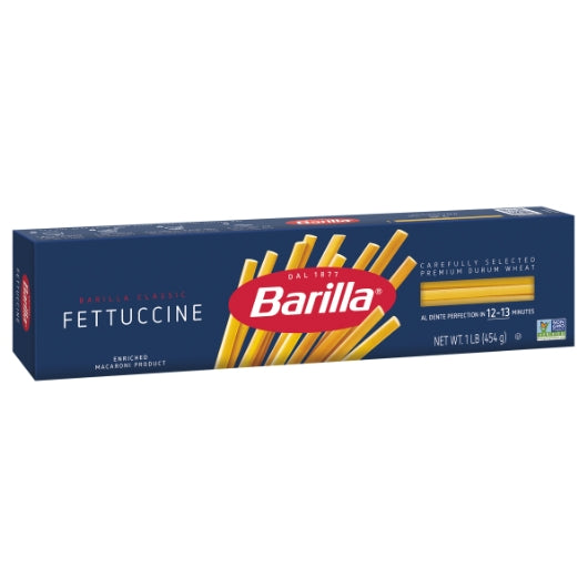 Barilla Fettuccine Pasta, 20 x 16 oz Case - Alternate product angle or state