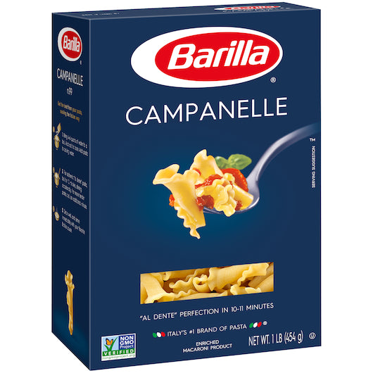 Barilla Campanelle Pasta, 12 x 16 oz Case - Alternate product angle or state
