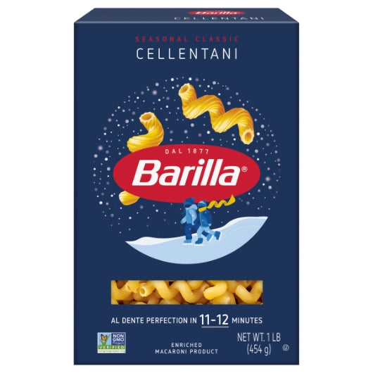 Barilla Cellentani Pasta, 12 x 16 oz Case - Alternate product angle or state