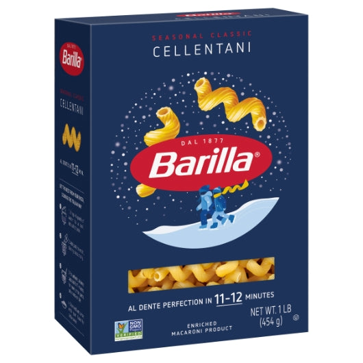 Barilla Cellentani Pasta, 12 x 16 oz Case - Alternate product angle or state