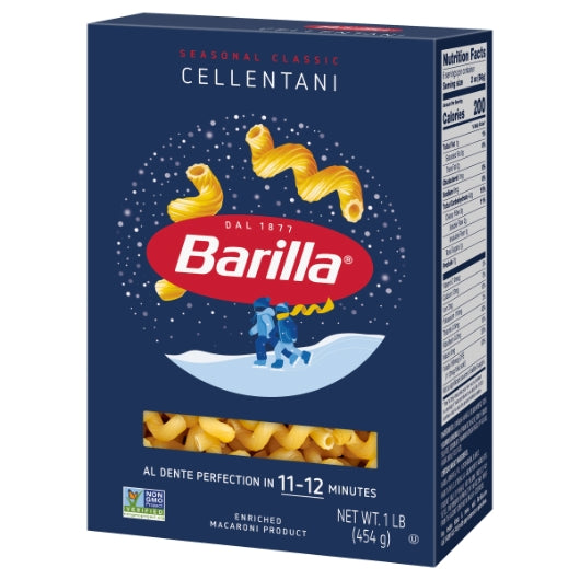 Barilla Cellentani Pasta, 12 x 16 oz Case - Alternate product angle or state