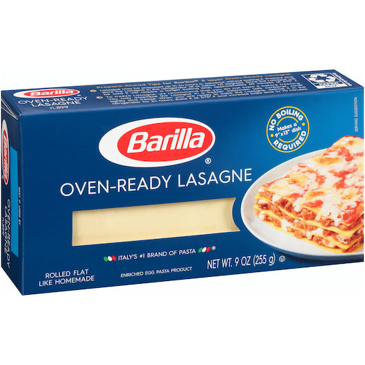 Barilla Oven Ready Lasagna, 12 x 9 oz Case - DOT product image 2