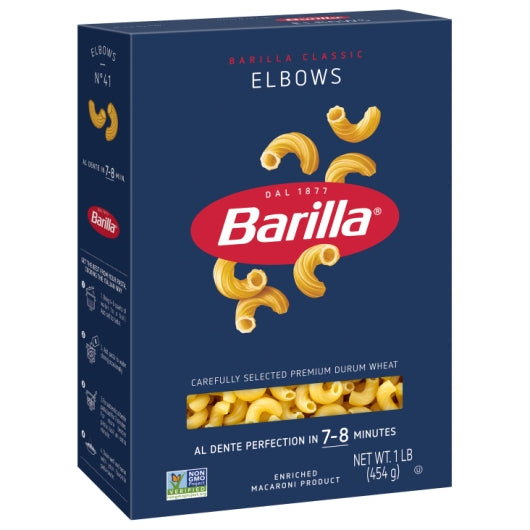 Barilla Elbow Pasta, 16 x 16 oz Case - Alternate product angle or state