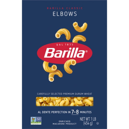 Barilla Elbow Pasta, 16 x 16 oz Case - Pantry Ingredients