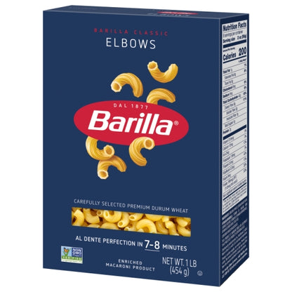 Barilla Elbow Pasta, 16 x 16 oz Case - Alternate product angle or state