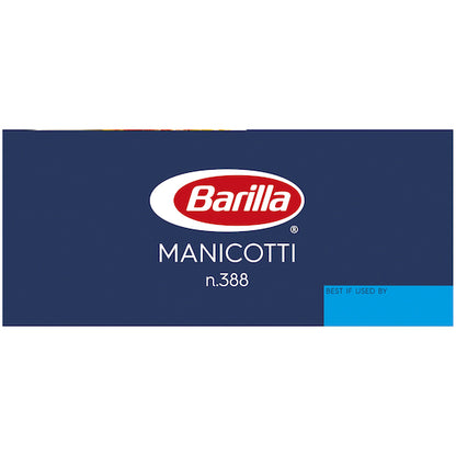 Barilla Medium Manicotti Pasta, 12 x 8 oz Case - Alternate product angle or state