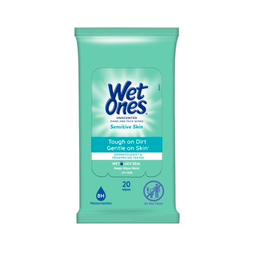 Wet Ones Travel Pack Hand & Face, 10 x 20 ct Case - Cleaners & Sanitizers
