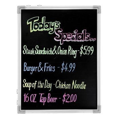 Chef-Master 18" x 24" Black & White Reversible Write On Board, 1 x 1 each Case - DOT product image 8