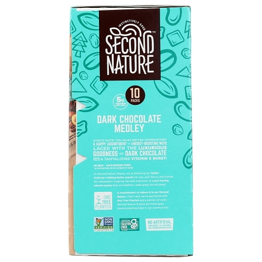 Second Nature Dark Chocoate Peanuts Medley, 4 x 10 x 1.25 oz Case - Nuts & Seeds - image 2