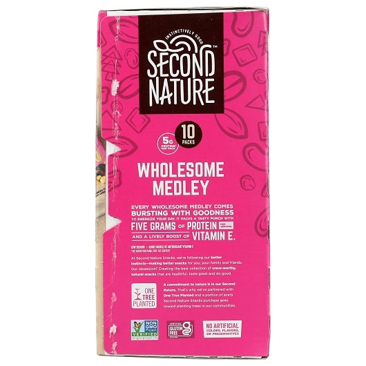 Second Nature Wholesome Medley, 4 x 10 x 1.5 oz Case - Nuts & Seeds
