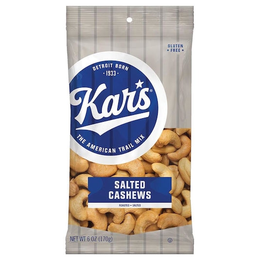 Kar's Roasted & Salted Cashews, 12 x 6 oz Case - Nuts & Seeds