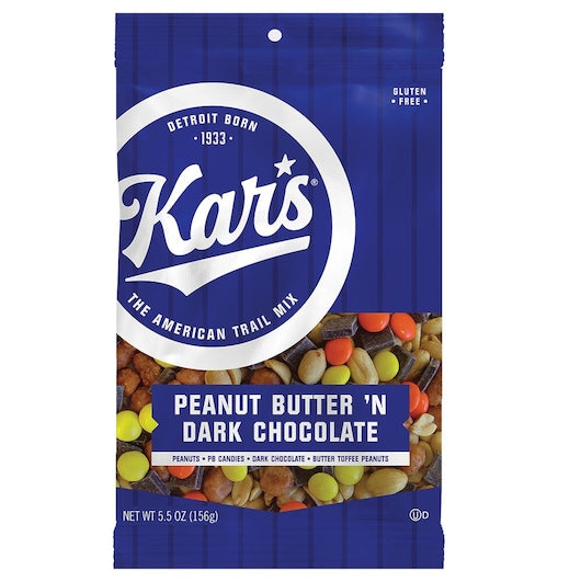 Kar's Peanut Butter & Dark Chocolate, 12 x 5.5 oz Case - Nuts & Seeds