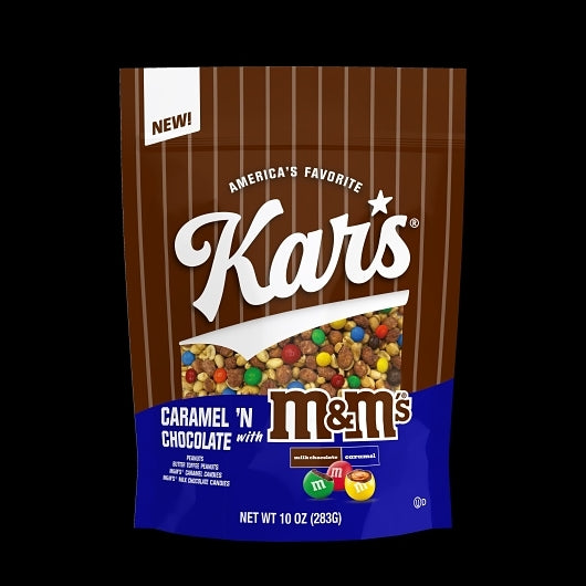 Kar's Nuts Caramel N Chocolate With M&Ms, 6 x 10 oz Case - Candy & Confections