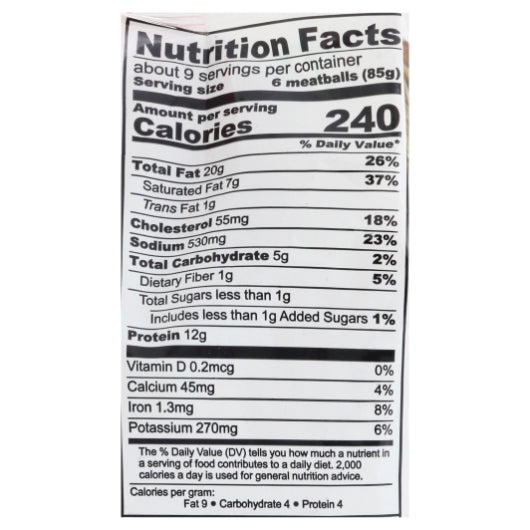 Rosina Italian Style Meatball 0.5 Oz, 8 x 26 oz Case - DOT product image 5