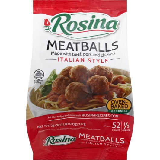 Rosina Italian Style Meatball 0.5 Oz, 8 x 26 oz Case - DOT product image 2