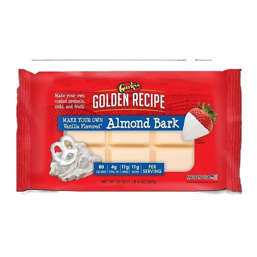 Gurleys Gurleys Alm Vanilla Almond Bark, 12 x 20 oz Case - Nuts & Seeds