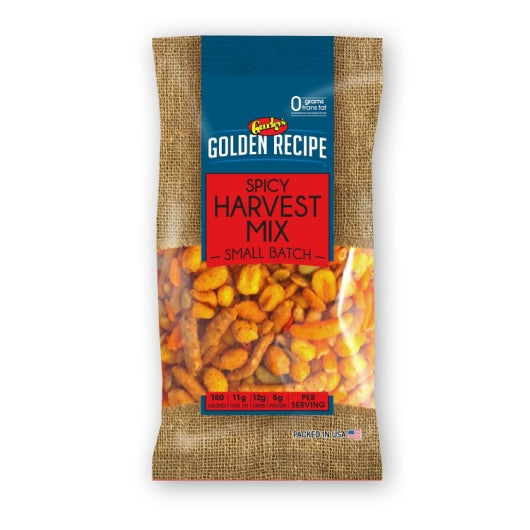 Golden Recipe Spicy Harvest Snack Mix, 8 x 5.25 oz Case - Popcorn, Pretzels & Snack Mix