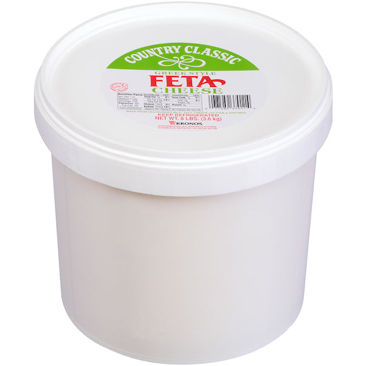 Krono Country Classic Gluten-Free Non-GMO Country Classic Feta Cheese, 2 x 8 lb Case - DOT product image 3