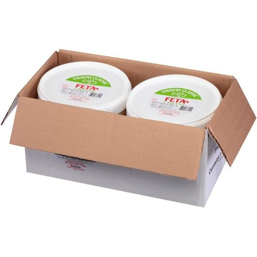 Krono Country Classic Gluten-Free Non-GMO Country Classic Feta Cheese, 2 x 8 lb Case - DOT product image 6