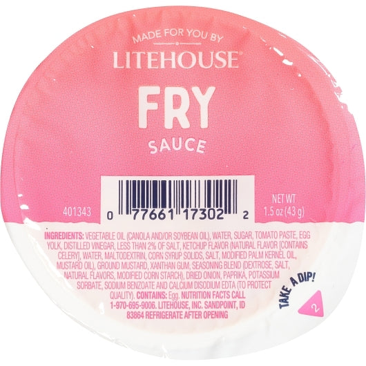Made For You Shelf Stable Fry Sauce, 48 x 1.5 fl oz Case - Condiments & Sauces