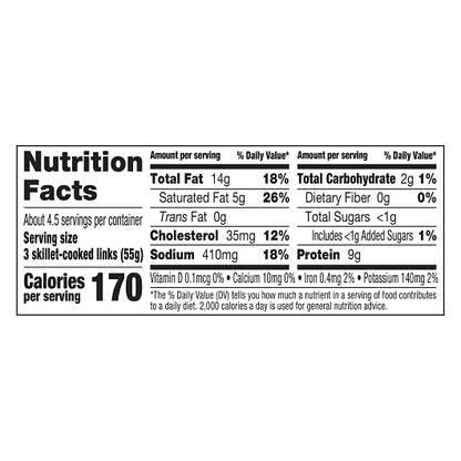 Johnsonville Sausage Original Sausage Breakfast Links, 12 x 12 oz Case - DOT product image 5