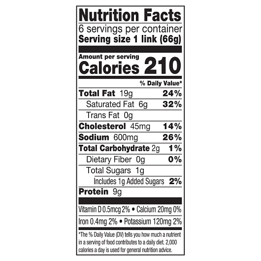 Johnsonville Smoked Bratwurst Fully Cooked Smoked Bratwurst Links, 10 x 14 oz Case - DOT product image 6