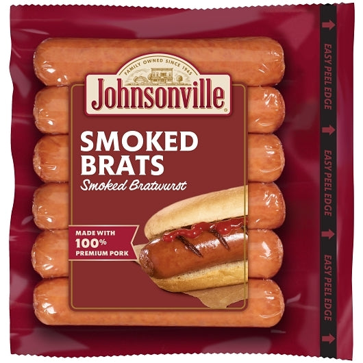Johnsonville Smoked Bratwurst Fully Cooked Smoked Bratwurst Links, 10 x 14 oz Case - DOT product image 2