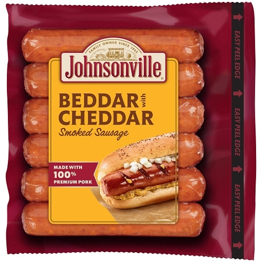 Johnsonville Beddar with Fully Cooked Beddar With Cheddar Smoked Sausage Links, 10 x 14 oz Case - DOT product image 2