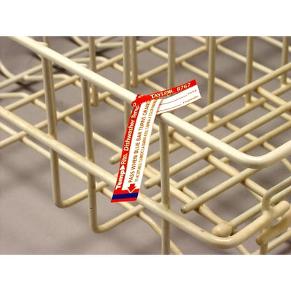 Taylor Temprite Dishwasher Temperature Test Strips, 12 x 25 ct Case - Cleaners & Sanitizers