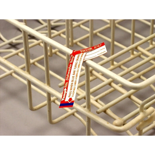 Taylor Temprite Dishwasher Temperature Test Strips, 12 x 25 ct Case - Cleaners & Sanitizers