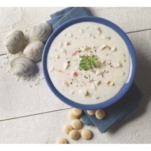 Blount Heat N Serve New England Clam Chowder, 4 x 4 lb Case - Prepared Foods