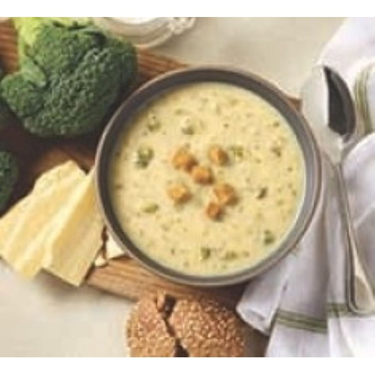 Blount Broccoli & Cheddar Cheese Soup, 4 x 4 lb Case - Prepared Foods